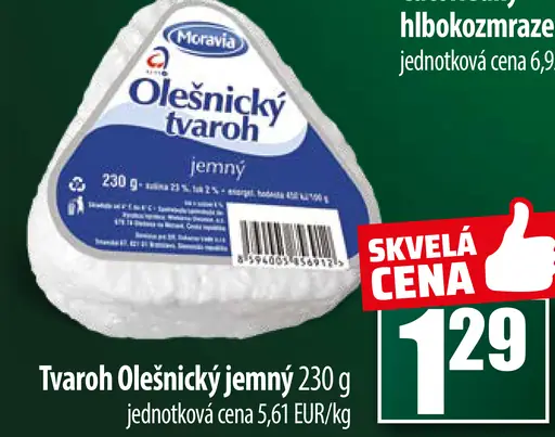 Tvaroh Olešnický jemný