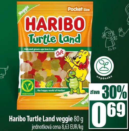 Haribo Turtle Land veggie