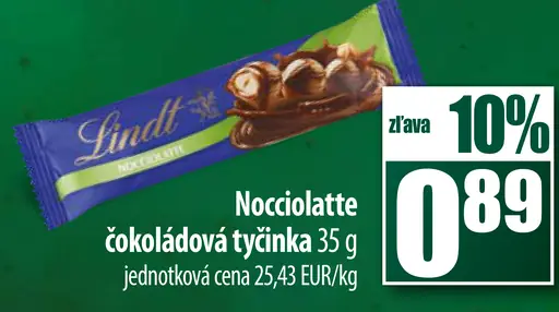 Nocciolatte čokoládová tyčinka