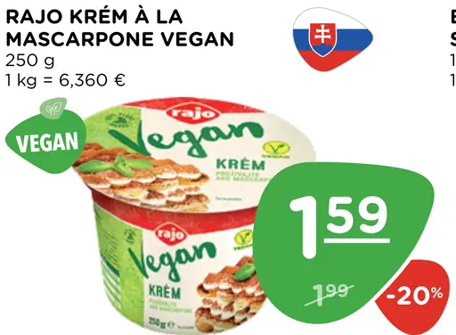 Rajo Krém à la Mascarpone Vegan