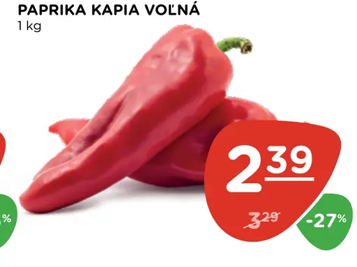 Paprika kápia voľná