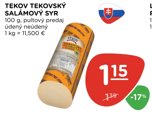 TEKOV TEKOVSKÝ SALÁMOVÝ SYR