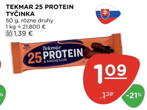 TEKMAR 25 PROTEIN TYČINKA