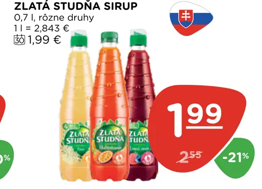 Zlatá Studňa sirup