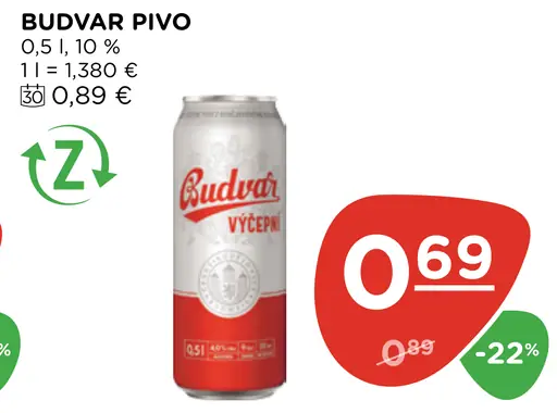 BUDVAR PIVO