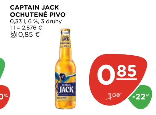 Captain Jack Ochutené Pivo