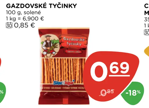 GAZDOVSKÉ TYČINKY