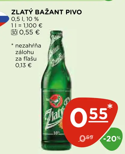 Zlatý Bažant Pivo