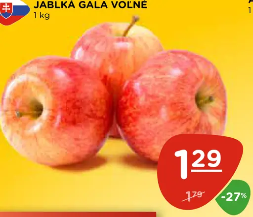 JABLKÁ GALA VOĽNÉ