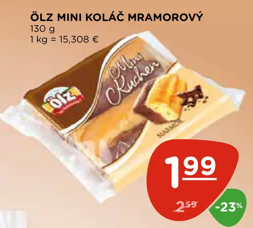 Ölz Mini Koláč Mramorový