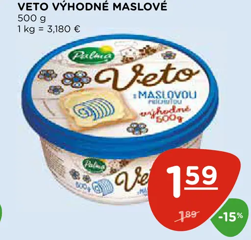 VETO VÝHODNÉ MASLOVÉ