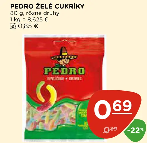 PEDRO ŽELÉ CUKRÍKY