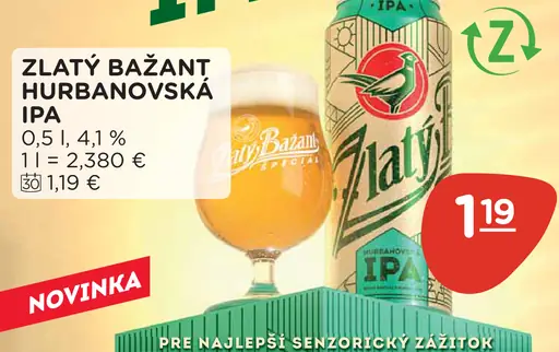 Zlatý Bažant Hurbanovská IPA