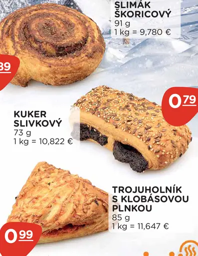 TROJUHLORNÍK S KLOBÁSOVOU PLNKOU