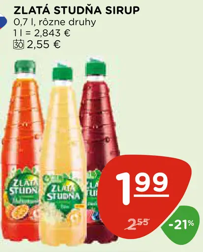 Zlatá Studňa sirup