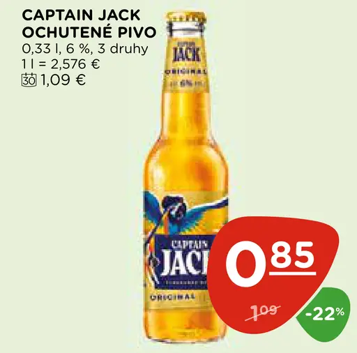 Captain Jack Ochutené Pivo