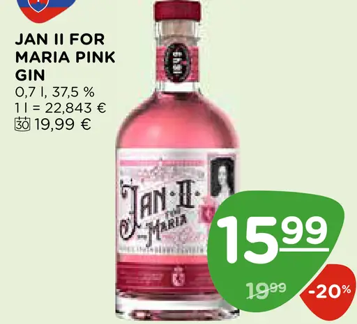 Jan II for Maria pink gin