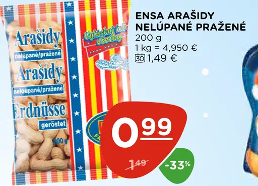 ARAŠIDY NELÚPANÉ PRAŽENÉ