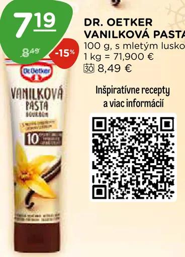 Vanilková pasta