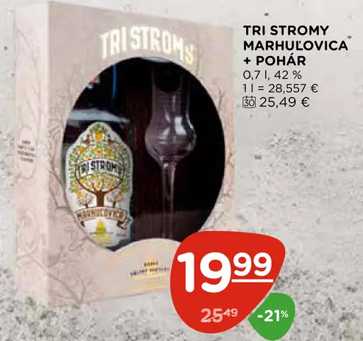 TRI STROMY MARHUĽOVICA + POHÁR