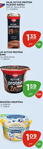 RAJO ACTIVE PROTEIN MLIEČNY NÁPOJ