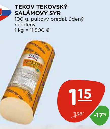 TEKOV TEKOVSKÝ SALÁMOVÝ SYR