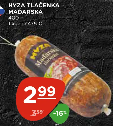 HYZA TLAČENKA MAĎARSKÁ