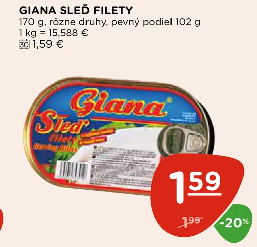 GIANO SLEĎ FILETY