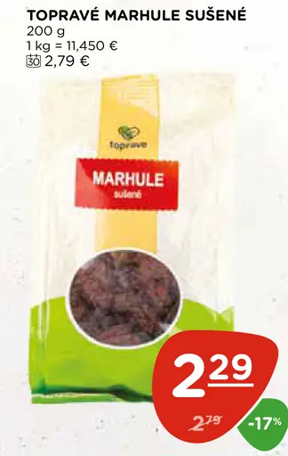 MARHULE SUŠENÉ