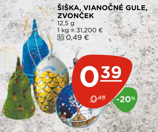 Šiška, vianočné gule, zvonček