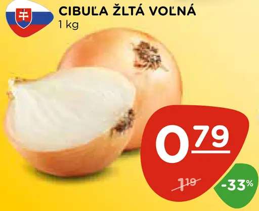 Cibuľa žltá voľná