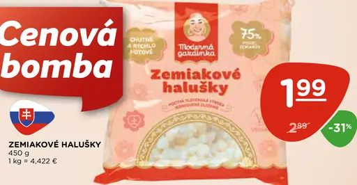 Zemiakové halušky