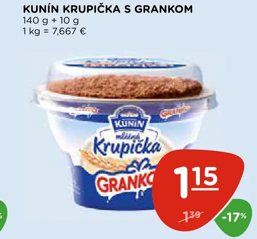 KUNÍN KRUPIČKA S GRANKOM