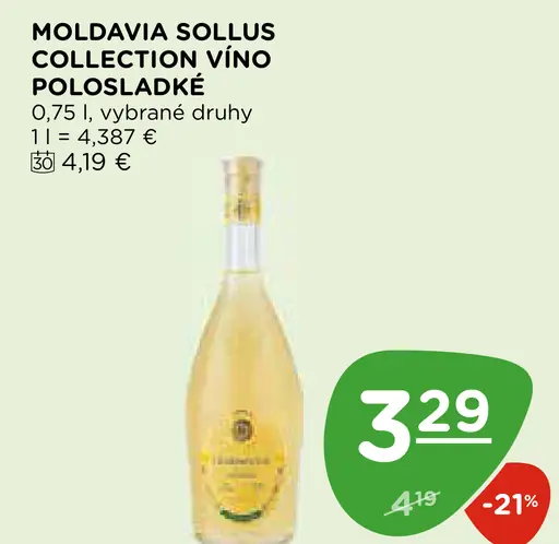 MOLDAVIA SOLLUS COLLECTION VÍNO POLOSLADKÉ