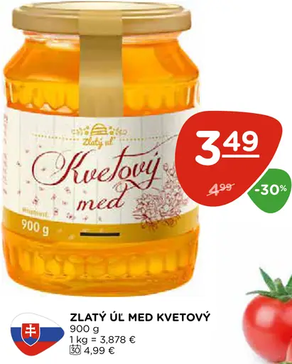 Zlatý úl kvetový med