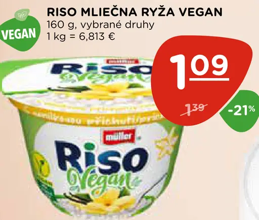 Riso Mliečna Ryža Vegan