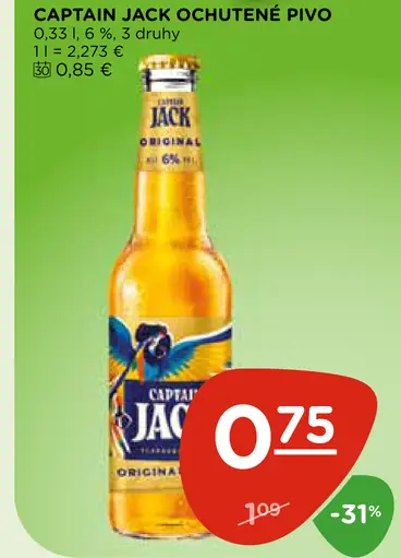 Captain Jack Ochutené Pivo