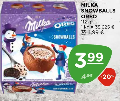 Milka Snowballs Oreo