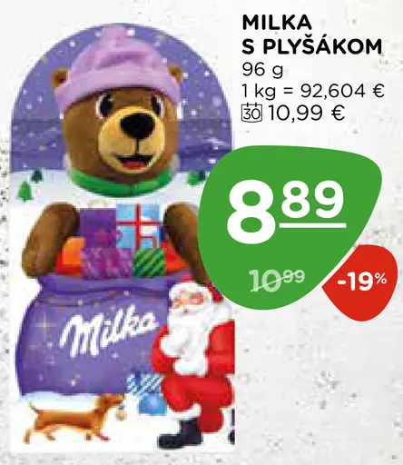 MILKA S PLYŠÁKOM