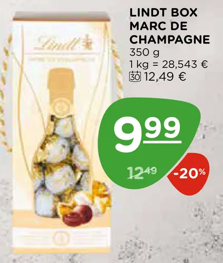 LINDT BOX MARC DE CHAMPAGNE