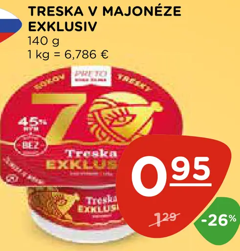 TRESKA V MAJONÉZE EXKLUZIV