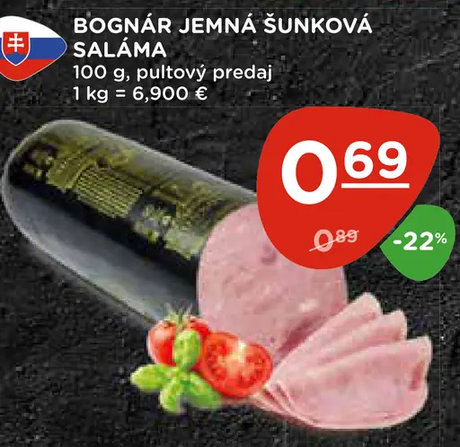 BOGNÁR JEMNÁ ŠUNKOVÁ SALÁMA