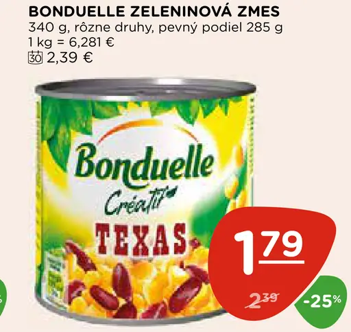 BONDUELLE ZELENINOVÁ ZMES