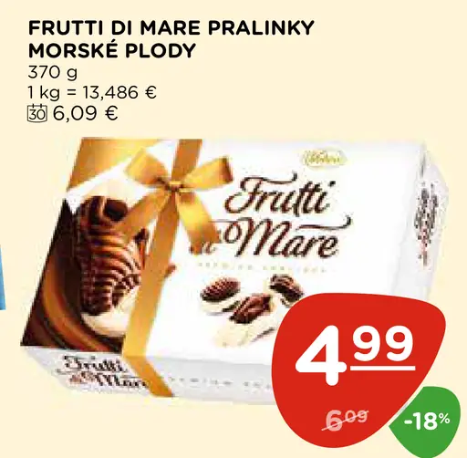 FRUTTI DI MARE PRALINKY MORSKÉ PLODY