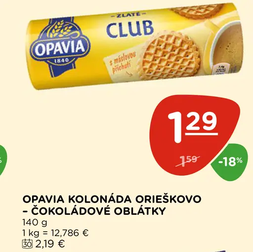 OPAVA KOLONÁDA ORIEŠKOVO - ČOKOLÁDOVÉ OBLÁTKY