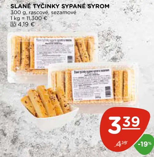 SLANÉ TÝČINKY SYPANÉ SYROM