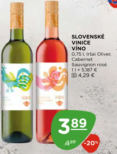 Slovenské vinice víno