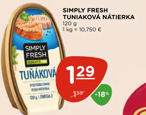 SIMPLY FRESH TUNIAKOVÁ NÁTIERKA