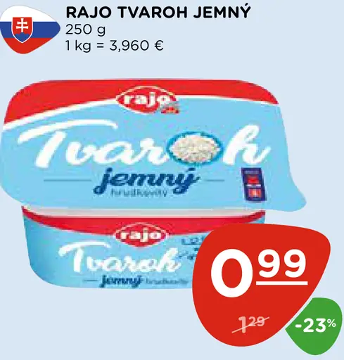 RAJO TVAROH JEMNÝ