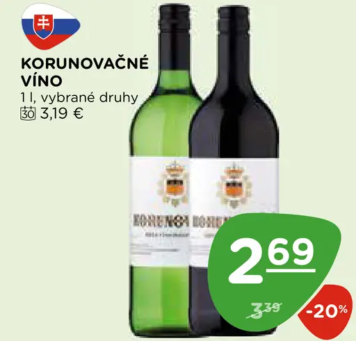 KORUNOVAČNÉ víno